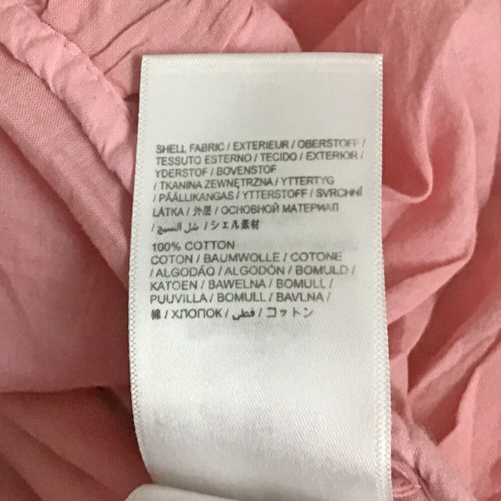 FARM Rio Blush Pink Puff Sleeve V-Neck Blouse - Picture 14 of 14